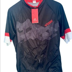 Vebe Lightweight Cycling Short Sleeve Top Jersey W Back Pockets NWT Size XXL